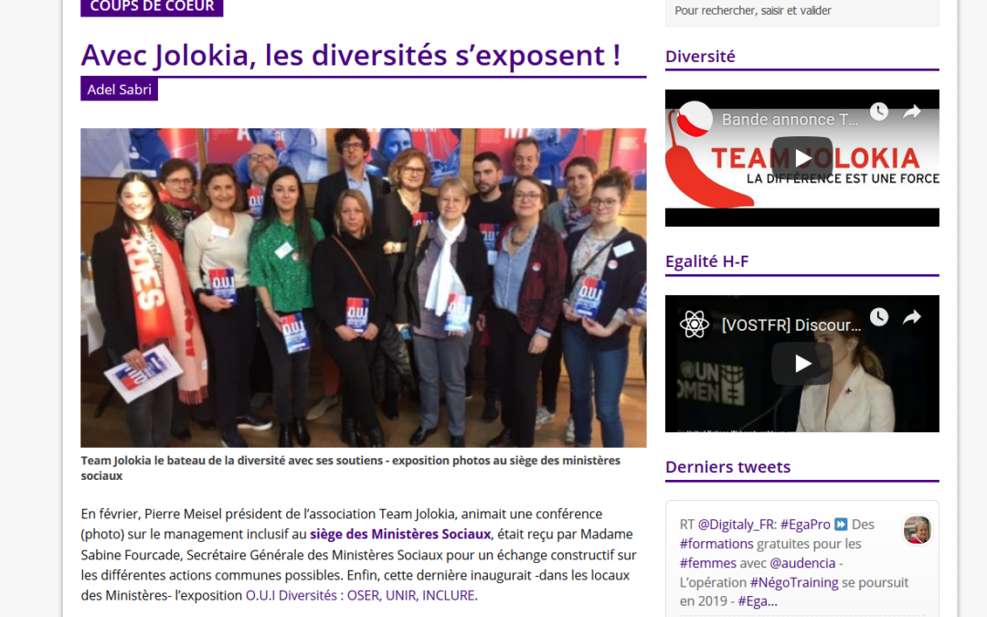 Avec Jolokia, les diversités s’exposent !